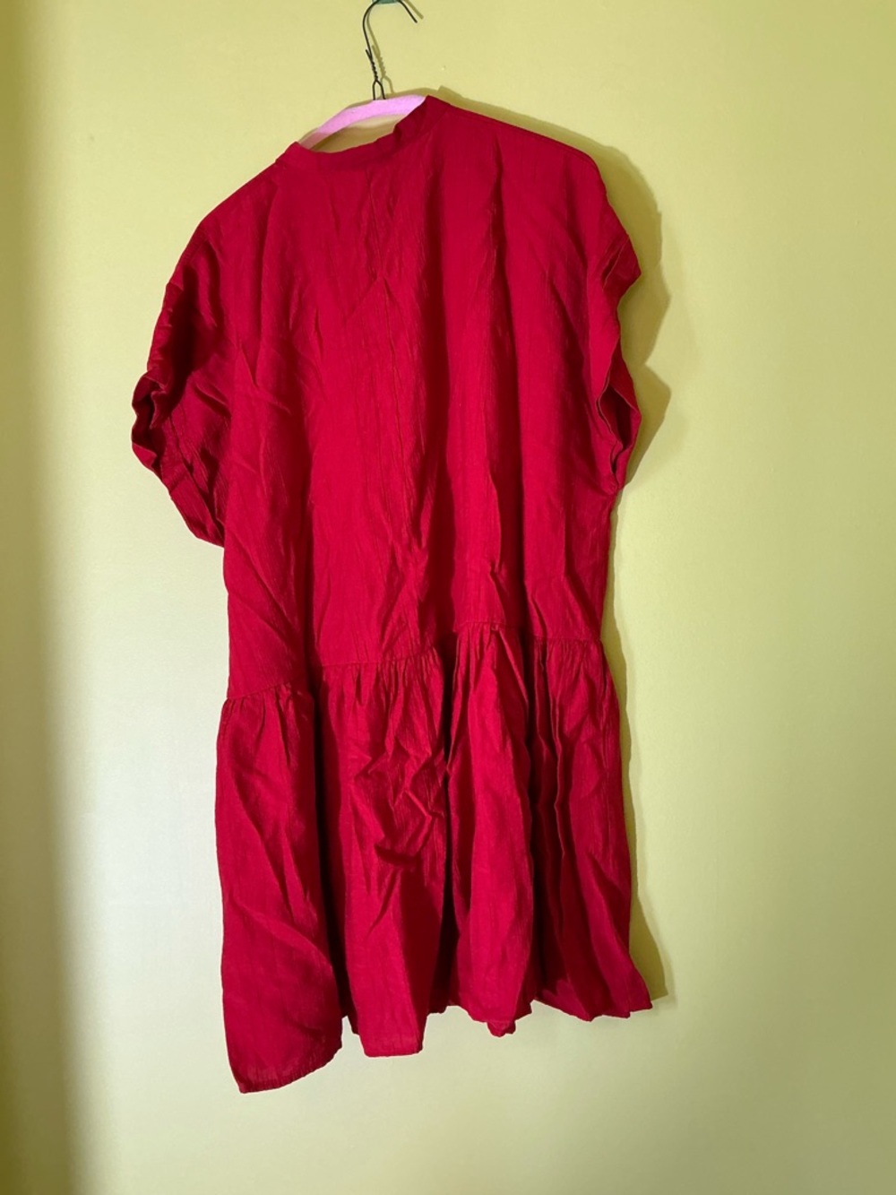 H&M Red Button-Front Casual Dress - Picture 7 of 7
